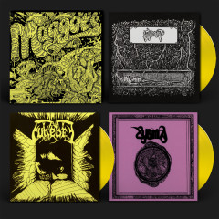 Xysma / Funebre / Interment - Maggots: Original Artyfacts From the First Finnish Death Metal Era Part II, 7" Box (Yellow)